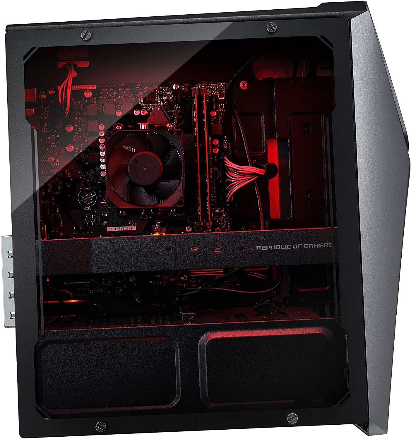 ASUS ROG STRIX G10DK-75700G006WS AMD R7-5700G 16GB RAM 1TB HDD + 256GB SSD NV GTX1660TI 27L TOWER GAMING DESKTOP (GRAY) + MS OFFICE HOME & STUDENT 2021