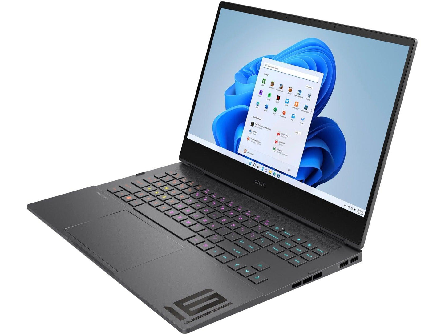 HP Omen 16-N0053AX Gaming Laptop (Mica Silver) | 16.1" QHD | Ryzen 7 6800H | 16 GB RAM | 512 GB SSD | RTX 3060 | Windows 11 Home | MS Office Home & Student 2021 | HP Omen Transceptor 15” Backpack (Black)