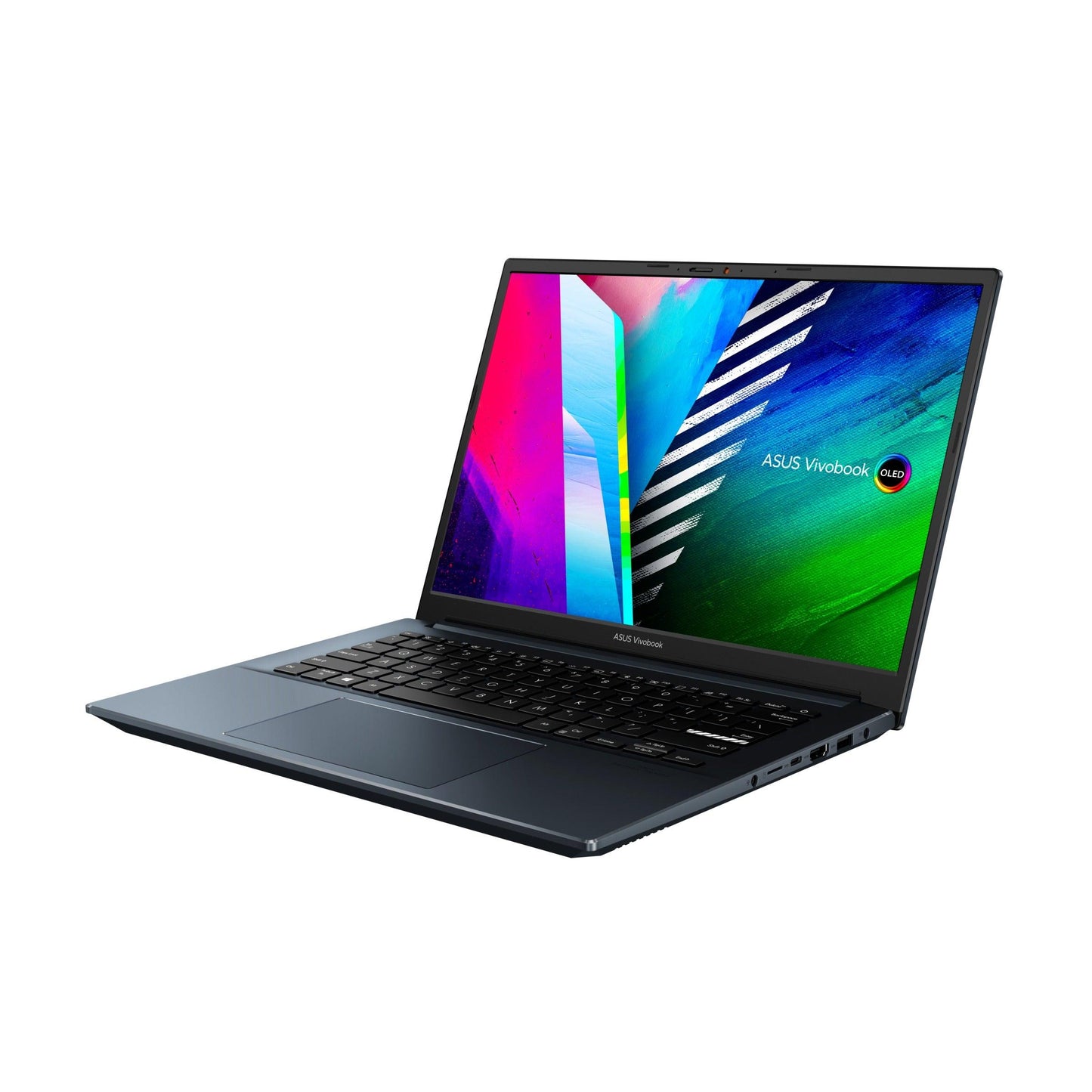 ASUS Vivobook Pro 14 OLED M3401QC-KM070WS Laptop (Quiet Blue) | 14" OLED | RTX™ 3050 | Windows 11 Home | MS Office Home & Student 2021 | ASUS BP1504 Casual Backpack