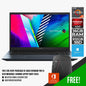 ASUS VIVOBOOK PRO 15 OLED M3500QC-L1408WS LAPTOP (QUIET BLUE) | 15.6" FHD | RYZEN™ 5 5600H | 16GB DDR4 | 512GB SSD | AMD RADEON | WIN 11 + MS OFFICE HOME & STUDENT 2021 W/ ASUS NEREUS BACKPACK