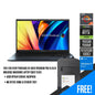 ASUS Vivobook Pro 15 OLED M6500QC-MA060WS Laptop (Quiet Blue) | 15.6" 2.8K | Ryzen™ 5 5600H | 16GB DDR4 | 512 GB SSD |  RTX™ 3050 | Windows 11 Home | MS Office Home & Student 2021 | Asus BP1504 Casual Backpack
