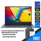 Asus Vivobook Pro 15 OLED K6502HC-MA073WS Laptop (Quiet Blue) | 15.6" 2.8K (2880 x 1620) | i9-11900H | 16GB RAM | 512GB SSD | RTX 3050 | Windows 11 Home | MS Office Home & Student 2021 | Asus BP1504 Casual Backpack
