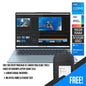 Lenovo Yoga Slim 7 Pro X 14IAH7 82TK001BPH Laptop (Dark Teal) | 14.5”  3K |  i5-12500H | 16 GB DDR5 | 512 GB SSD | Iris Xe Graphics | Windows 11 Home | MS Office H&S 2021 | Lenovo Casual Backpack B210