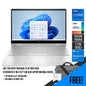 HP ENVY X360 13-BF0044TU 2-IN-1 LAPTOP (NATURAL SILVER) | 13.3" 2.8k OLED | i7-1250U | 16GB RAM DDR4 | 1TB SSD | Iris Xe Graphics | Windows 11 |MS Office H&S 2021 | HP Prelude 15.6" Topload Bag