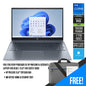HP Pavilion 15-EG2058TX Laptop (Fog Blue) | 15.6" FHD (1920 x 1080) IPS LED | i7-1255U | 16 GB DDR4 RAM | 1 TB SSD | NVIDIA GeForce MX550 | Windows 11 | MS Office Home & Student 2021 | HP PRELUDE 15.6" Topload Bag