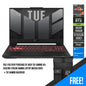 Asus TUF Gaming A15 FA507NU-LP066W Gaming Laptop (Mecha Gray) | 15.6” FHD | Ryzen 7 7735HS | 8GB DDR5 | 512GB SSD | RTX 4050 | Windows 11 Home | TUF Gaming Backpack