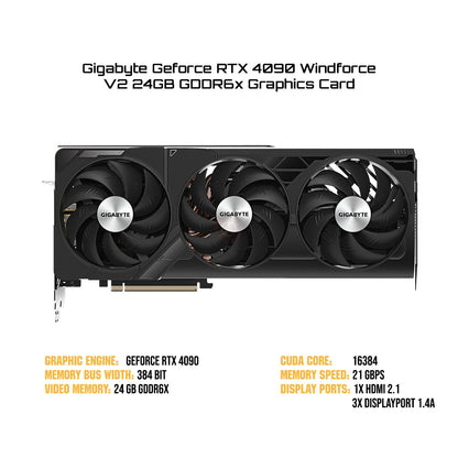 Gigabyte Geforce RTX 4090 Windforce V2 24GB GDDR6x Graphics Card