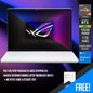 Asus Zephyrus G14 GA402XI-NC036WS Gaming Laptop (Moonlight White) 14" WQXGA Mini Led 165HZ R9-7940HS 1TB PCIE4 SSD 8GB GDDR6 + 16GB X 2 RTX 4070 Win 11 Home MS Office Home & Student 2021