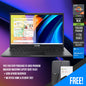 Asus Vivobook M6500XU-MA079WS Laptop (Quiet Blue) | 15.6" OLED (2880X1620) | Ryzen 9 7940HS | 16GB RAM | 1TB SSD | RTX4050 | Windows 11 Home | MS Office Home & Student 2021 |  Asus AP4600 Backpack