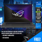 Asus ROG Zephyrus G16 GU603VV-N3089W Gaming Laptop (Eclipse Grey) | 16" FHD+ (1920X1200) 165HZ | I7-13620H | 16GB RAM  | 512GB SSD | RTX 4060 | Windows 11 Home  | ROG Backpack | ROG Impact Gaming Mouse