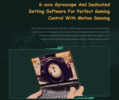 GPD Win Max 2 2023 AMD Ryzen 7 7840U 10.1" WQXGA QHD+ (2560x1600) IPS 64GB RAM LPDDR5X-7500MT/S 2TB SSD AMD Radeon 780M Graphics (RDNA3) Windows 11 Handheld Gaming PC + Win Max 2 Protection Case