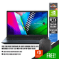 ASUS VIVOBOOK PRO 15 OLED M3500QC-L1175TS LAPTOP (QUIET BLUE) | 15.6" FHD | Ryzen™ 9 5900HX | 16GB DDR4 | 512GB SSD | RTX 3050 | WIN10 + MS OFFICE HOME &STUDENT 2019 + NEREUS BACKPACK/BK