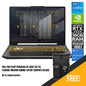 ASUS TUF F15 FX506HE-HN310W GAMING LAPTOP (GRAPHITE BLACK) | 15.6" FHD | i5-11400H | 16GB DDR4 | 512GB SSD | RTX 3050Ti | WIN11 + TUF GAMING BACKPACK