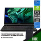 GIGABYTE AERO 15 OLED XD-73S1644GH GAMING LAPTOP (BLACK) | 15.6” UHD | i7-11800H | 16GB DDR4 | 1TB SSD | RTX™ 3070P | WIN11 + GIGABYTE AERO G2 BACKPACK