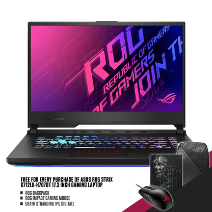 ASUS ROG STRIX G712LU-H7070T 17.3" GAMING LAPTOP+DEATH STRANDING (PC DIGITAL)