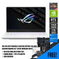 Asus ROG Zephyrus G15 (2022) GA503RW-HQ081WS Laptop (Moonlight White) | 15.6" WQHD | Ryzen™ 7 6800HS | 16GB DDR5 RAM | 1TB M.2 SSD | RTX 3070 Ti | Windows 11 Home | MS Office H&S 2021 | Gaming Mouse | Backpack | Type-C PD Adapter