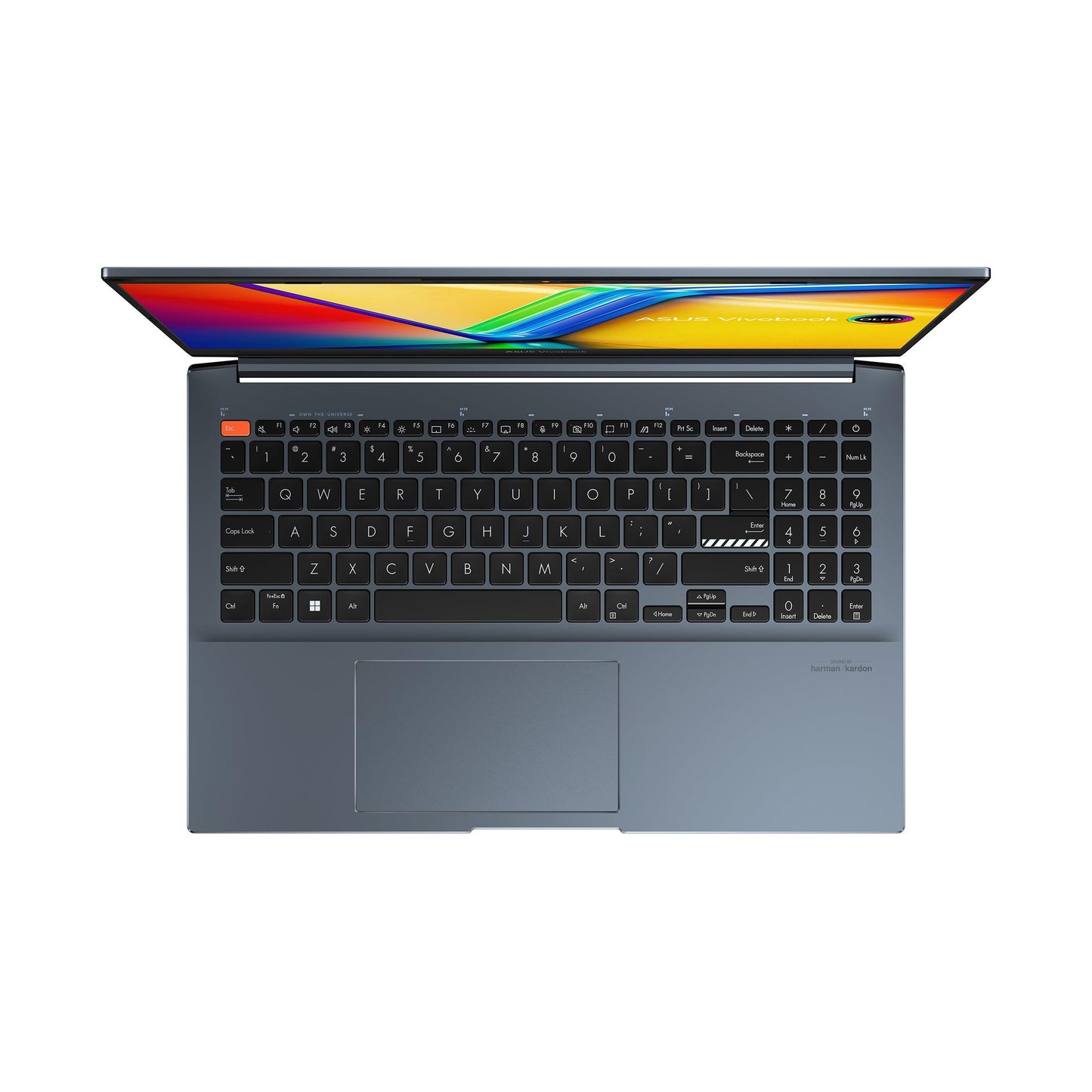 Asus Vivobook Pro 15 OLED K6502HC-MA073WS Laptop (Quiet Blue) | 15.6" 2.8K (2880 x 1620) | i9-11900H | 16GB RAM | 512GB SSD | RTX 3050 | Windows 11 Home | MS Office Home & Student 2021 | Asus BP1504 Casual Backpack
