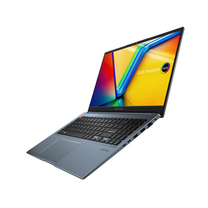 Asus Vivobook Pro 15 OLED K6502HC-MA073WS Laptop (Quiet Blue) | 15.6" 2.8K (2880 x 1620) | i9-11900H | 16GB RAM | 512GB SSD | RTX 3050 | Windows 11 Home | MS Office Home & Student 2021 | Asus BP1504 Casual Backpack