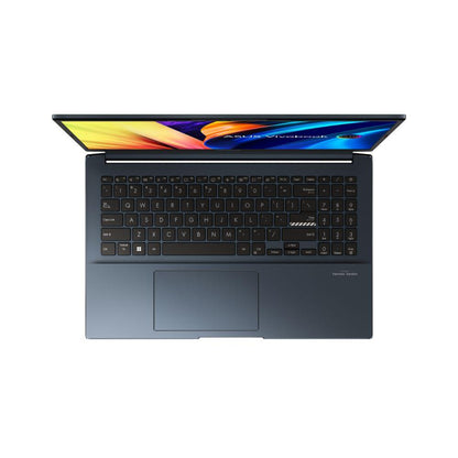 Asus Vivobook Pro 15 OLED M6500QC-MA056WS Laptop (Quiet Blue) | 15.6” 2.8K | Ryzen 7 5800H | 16GB RAM | 512GB SSD | RTX 3050 | Windows 11 Home | MS Office H&S 2021 | Asus BP1504 Casual Backpack