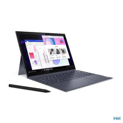 Lenovo Yoga Duet 7 13ITL6 82MA007HPH 10-Point Multi-Touch Laptop (Slate Grey) | 13”  2K | i7-1165G7 | 16 GB DDR4 | 1 TB SSD | Iris Xe Graphics | Windows 11 Home | MS Office H&S 2021 |  E-Color Pen | Lenovo Backpack B210