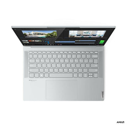 Lenovo Yoga Slim 7 Carbon 14ACN6 82L0003DPH Laptop (Cloud Grey) | 14”  2.8K Oled | Ryzen 5 5600U | 16 GB DDR4 | 512 GB SSD | MX450 | Windows 11 Home | MS Office Home & Student 2021 + Lenovo Casual Backpack B210