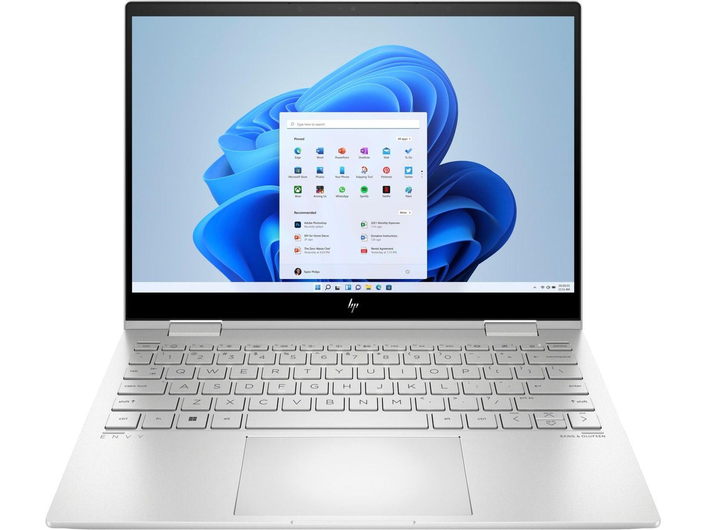 HP ENVY X360 13-BF0044TU 2-IN-1 LAPTOP (NATURAL SILVER) | 13.3" 2.8k OLED | i7-1250U | 16GB RAM DDR4 | 1TB SSD | Iris Xe Graphics | Windows 11 |MS Office H&S 2021 | HP Prelude 15.6" Topload Bag