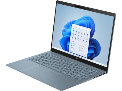 HP PAVILION Plus 14-EW0070TU Laptop (Moonlight Blue) | 14" 2.8K (2880X1800) | i7-1355U | 16GB RAM | 512GB SSD | Intel Iris XE | Windows 11 Home | MS Office Home & Student 2021 | HP Prelude Topload Bag