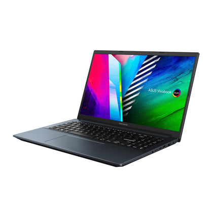ASUS VIVOBOOK PRO 15 OLED M3500QC-L1408WS LAPTOP (QUIET BLUE) | 15.6" FHD | RYZEN™ 5 5600H | 16GB DDR4 | 512GB SSD | AMD RADEON | WIN 11 + MS OFFICE HOME & STUDENT 2021 W/ ASUS NEREUS BACKPACK