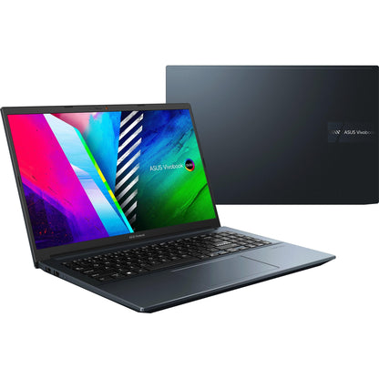 ASUS VIVOBOOK PRO 15 OLED M3500QC-L1408WS LAPTOP (QUIET BLUE) | 15.6" FHD | RYZEN™ 5 5600H | 16GB DDR4 | 512GB SSD | AMD RADEON | WIN 11 + MS OFFICE HOME & STUDENT 2021 W/ ASUS NEREUS BACKPACK