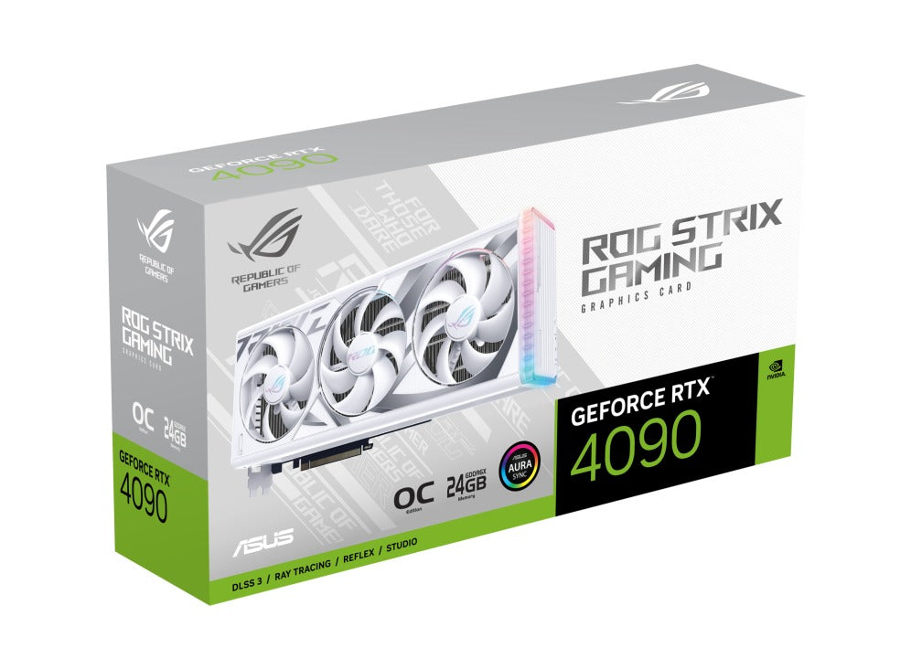 Asus ROG Strix GeForce RTX 4090 24GB OC Edition Gaming Graphics Card (White)
