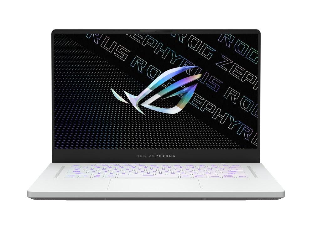 Asus ROG Zephyrus G15 (2022) GA503RW-HQ081WS Laptop (Moonlight White) | 15.6" WQHD | Ryzen™ 7 6800HS | 16GB DDR5 RAM | 1TB M.2 SSD | RTX 3070 Ti | Windows 11 Home | MS Office H&S 2021 | Gaming Mouse | Backpack | Type-C PD Adapter