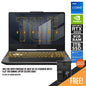 ASUS TUF F15 FX506HCB-HN175T GAMING LAPTOP (ECLIPSE GRAY) | 15.6" FHD | i7-11800H | 8GB DDR4 | 1TB SSD | RTX 3050 | WIN10 + TUF GAMING BACKPACK