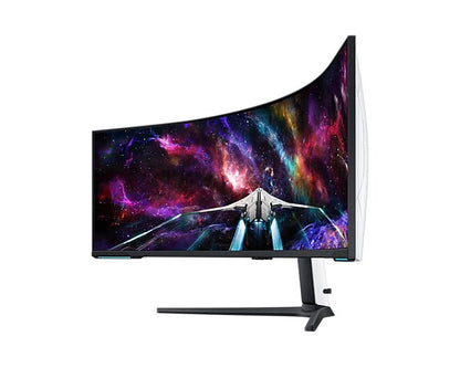 Samsung Odyssey Neo G9 (G95NC) LS57CG952NEXXP 57" 240Hz 1ms GTG 7680x2160 Dual UHD Quantum Mini-LED HDR 1000 Swivel, Tilt, Height-Adjust Curved Gaming Monitor + Samsung HW-B550 Soundbar (Black) Bundle