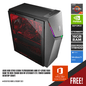 ASUS ROG STRIX G10DK-75700G006WS AMD R7-5700G 16GB RAM 1TB HDD + 256GB SSD NV GTX1660TI 27L TOWER GAMING DESKTOP (GRAY) + MS OFFICE HOME & STUDENT 2021
