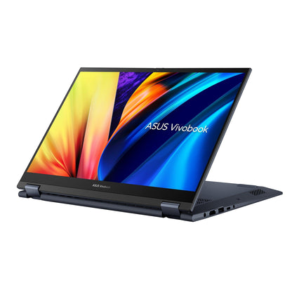 Asus Vivobook S 14 Flip TP3402ZA-KN111WS Laptop (Quiet Blue) | 14”  2.8K Oled | i7-12700H | 8GB RAM DDR4 | 512 GB SSD | Iris Xᵉ Graphics | Windows 11 Home | MS Office Home & Student 2021 | Stylus Pen | Asus BP1504 Casual Backpack