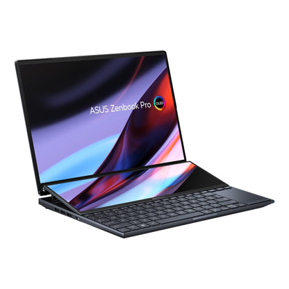 Asus Zenbook Pro 14 Duo OLED UX8402VV-P1051WS (Tech Black) | 14.5" 2.8K OLED (2880X1800) | I9-13900H | 32GB RAM | RTX 4060 | 1TB SSD | Windows 11 Home | MS Office Home & Student 2021 | Asus BP1504 Casual Backpack | Asus Stand