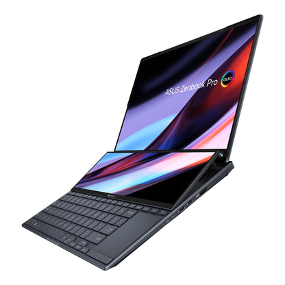 Asus Zenbook Pro 14 Duo OLED UX8402VV-P1051WS (Tech Black) | 14.5" 2.8K OLED (2880x1800) | i9-13900H | 32GB RAM | RTX 4060 | 1TB SSD | Windows 11 Home | MS Office Home & Student 2021 | Asus Sleeve | Asus Stand