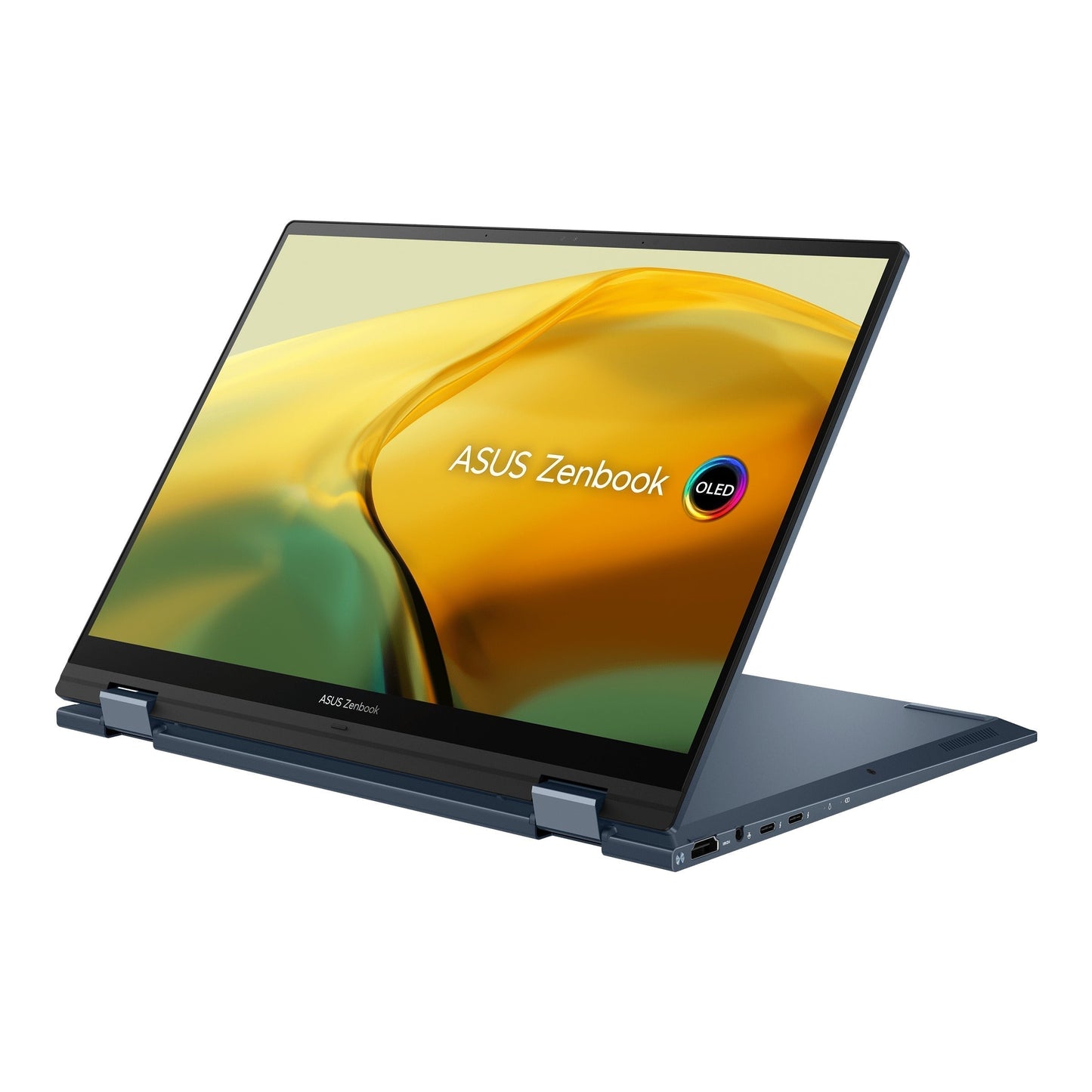 Asus Zenbook 14 Flip OLED UP3404VA-KN133WS Laptop (Ponder Blue) | 14" 2.8K OLED | 165HZ | I7-1360P | 512GB SSD | 16GB RAM | IRIS XE | Windows 11 Home | MS Office Home & Student 2021 | Asus Sleeve | Stylus Pen
