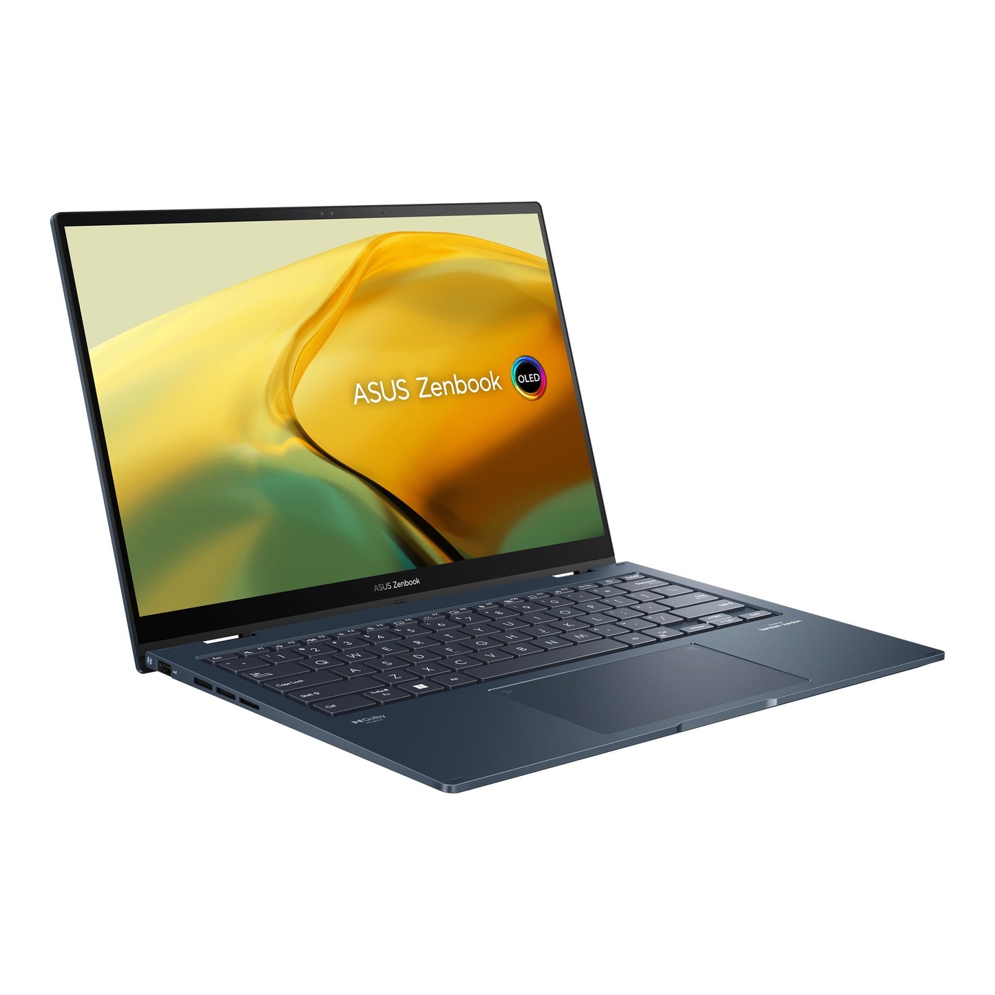 Asus Zenbook 14 Flip OLED UP3404VA-KN133WS Laptop (Ponder Blue) | 14" 2.8K OLED | 165HZ | I7-1360P | 512GB SSD | 16GB RAM | IRIS XE | Windows 11 Home | MS Office Home & Student 2021 | Asus Sleeve | Stylus Pen