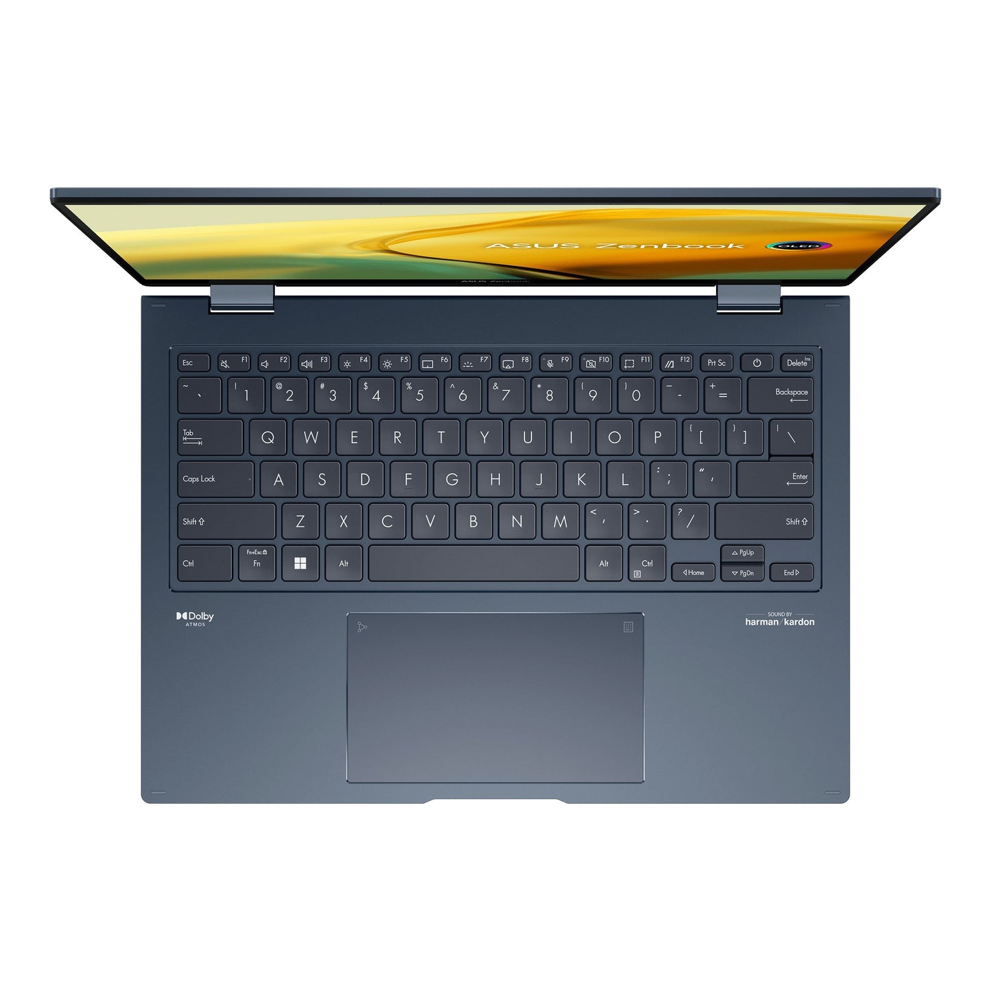 Asus Zenbook 14 Flip OLED UP3404VA-KN133WS Laptop (Ponder Blue) | 14" 2.8K OLED | 165HZ | I7-1360P | 512GB SSD | 16GB RAM | IRIS XE | Windows 11 Home | MS Office Home & Student 2021 | Asus Sleeve | Stylus Pen