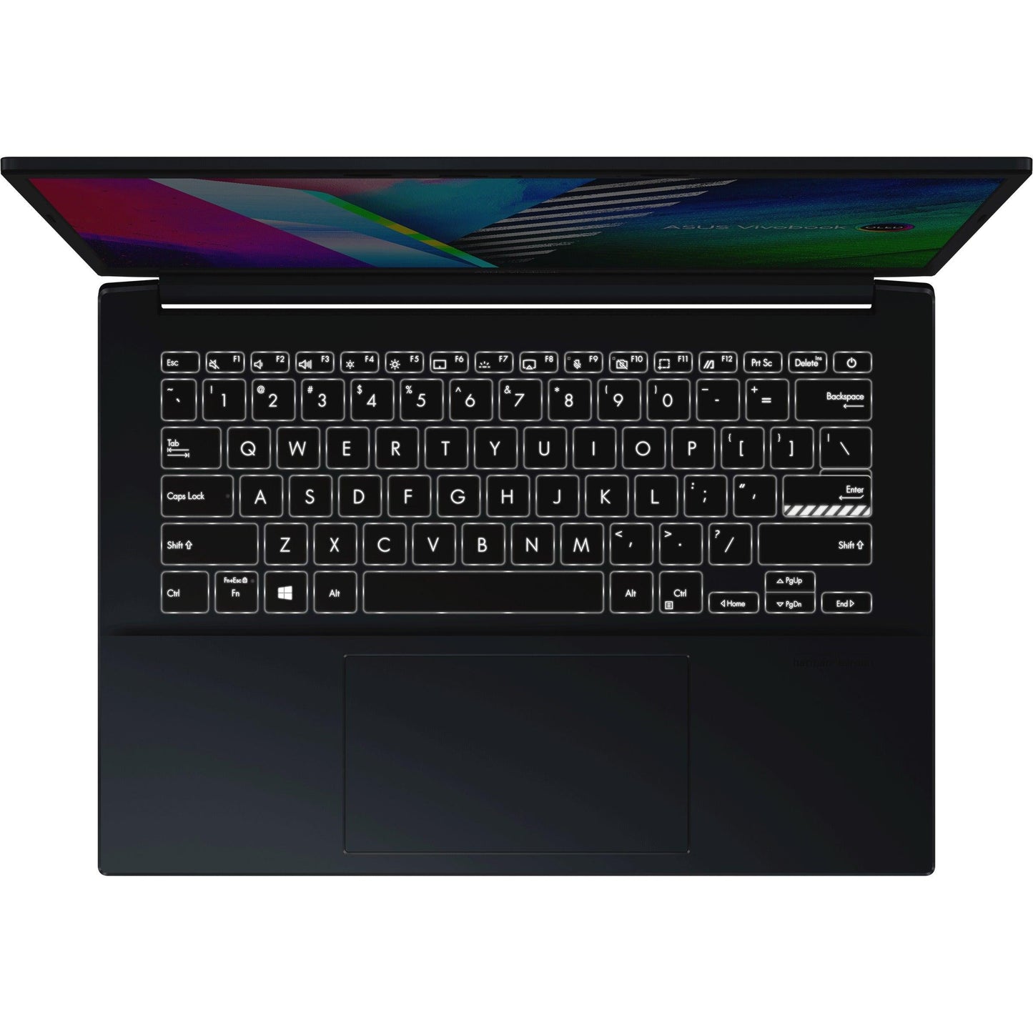 ASUS Vivobook Pro 14 OLED M3401QC-KM070WS Laptop (Quiet Blue) | 14" OLED |  RTX™ 3050 | Windows 11 Home | MS Office Home & Student 2021 | ASUS BP1504 Casual Backpack
