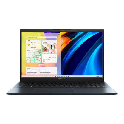 ASUS Vivobook Pro 15 OLED M6500QC-MA060WS Laptop (Quiet Blue) | 15.6" 2.8K | Ryzen™ 5 5600H | 16GB DDR4 | 512 GB SSD |  RTX™ 3050 | Windows 11 Home | MS Office Home & Student 2021 | Asus BP1504 Casual Backpack