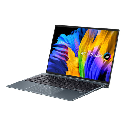 ASUS Zenbook 14X Oled UX5401ZA-KN092WS  Convertible Laptop (Pine Grey) | 14" 2.8k Oled |  i7-12700H | 16GB LPDDR5 | 1TB SSD | Iris Xᵉ Graphics | Windows 11 Home | MS Office Home & Student 2021 | ASUS BP1504 Casual Backpack