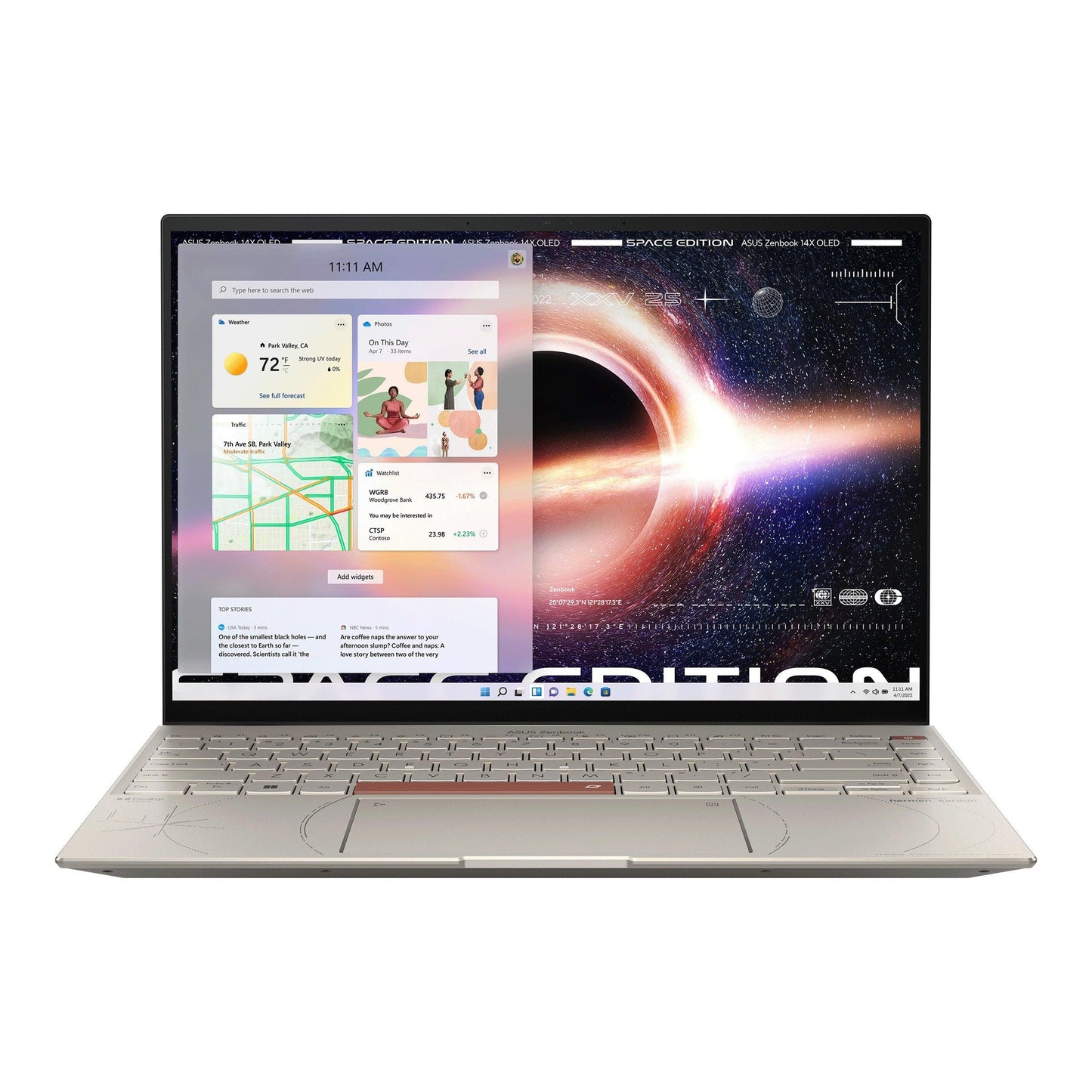 ASUS Zenbook 14X Space Edition UX5401ZAS-KN072WS Convertible Laptop (Zero-g Titanium) | 14”  2.8K Oled | i5-12500H | 16GB LPDDR5 | 512 GB SSD | Iris Xᵉ Graphics | Windows 11 Home | MS Office H&S 2021 | ASUS BP1504 Backpack