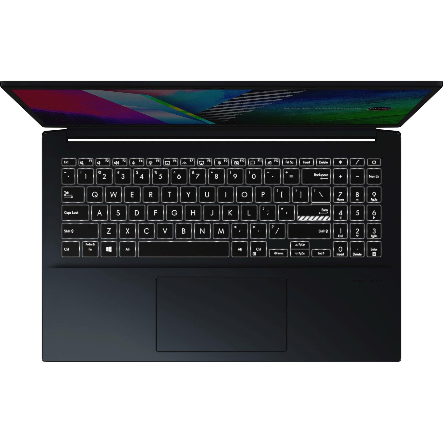 ASUS Vivobook Pro 15 OLED M3500QC-L1080TS Laptop (Quiet Blue) | 15.6" FHD | 16GB DDR4 | 512GB SSD | RTX™ 3050 | Windows 10 Home |  MS Office Home & Student 2021 | ASUS BP1504 Casual Backpack