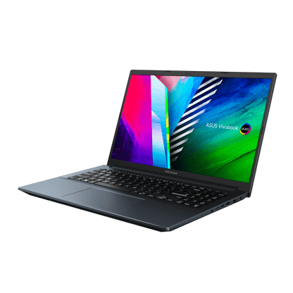 ASUS VIVOBOOK PRO 15 OLED M3500QC-L1080TS LAPTOP (QUIET BLUE) | 15.6" FHD | RYZEN 5 5600H | 16Gb DDR4 | 512GB SSD | RTX 3050 | WIN10 + MS OFFICE HOME & STUDENT 2019 + ASUS NEREUS BACKPACK (BLACK)