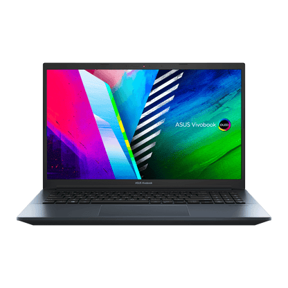 ASUS VIVOBOOK PRO 15 OLED M3500QC-L1080TS LAPTOP (QUIET BLUE) | 15.6" FHD | RYZEN 5 5600H | 16Gb DDR4 | 512GB SSD | RTX 3050 | WIN10 + MS OFFICE HOME & STUDENT 2019 + ASUS NEREUS BACKPACK (BLACK)