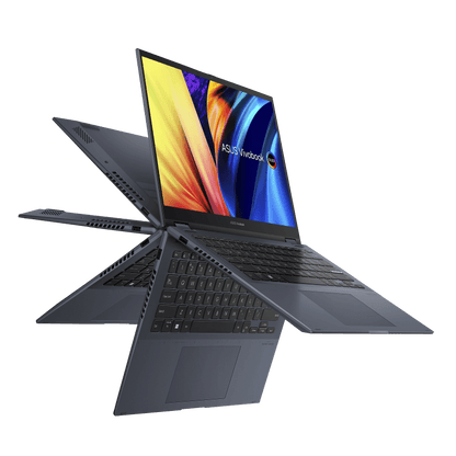 ASUS Vivobook S 14 FLIP OLED TN3402QA-KN090WS Laptop (Quiet Blue) | 14" 2.8K | Ryzen 7 5800H | 8GB DDR4 | 512 GB SSD | AMD Radeon Graphics | Windows 11 Home | MS Office H&S 2021 | Palmrest | ASUS Sleeve | Stylus Pen