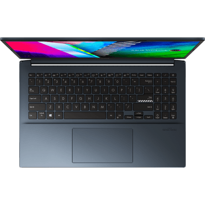 ASUS VIVOBOOK PRO 15 OLED M3500QC-L1080TS LAPTOP (QUIET BLUE) | 15.6" FHD | RYZEN 5 5600H | 16Gb DDR4 | 512GB SSD | RTX 3050 | WIN10 + MS OFFICE HOME & STUDENT 2019 + ASUS NEREUS BACKPACK (BLACK)