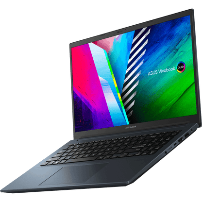 ASUS VIVOBOOK PRO 15 OLED M3500QC-L1080TS LAPTOP (QUIET BLUE) | 15.6" FHD | RYZEN 5 5600H | 16Gb DDR4 | 512GB SSD | RTX 3050 | WIN10 + MS OFFICE HOME & STUDENT 2019 + ASUS NEREUS BACKPACK (BLACK)